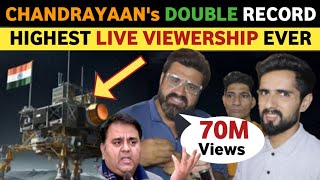 CHANDRAYAAN3 MAKE WORLD RECORD ISROS LIVE BREAK RECORD PAKISTAN PUBLIC REACTION ON CHANDRAYAAN3 [upl. by Ahsikat396]