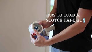 How to load packing tape dispenser  How to load scotch packaging tape dispenser  The review mail [upl. by Cinom223]