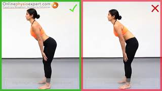 Control Lumbar Spine Flexion With A Waiters Bow Exercise  Level 3 [upl. by Auhsohey356]