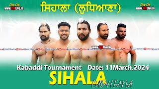 🔴 Live Sihala Samrala Ludhiana Kabaddi Tournament 10032024www123Livein [upl. by Davy]