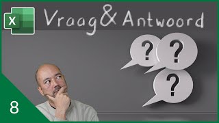 Excel vraag amp antwoord aflevering 8 [upl. by Erek895]