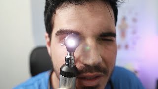 ASMR  Close up MEDICAL EXAM TRIGGERS Follow The Light Ear Cleaning Vitals [upl. by Benjie]