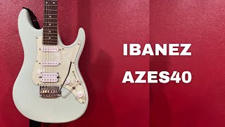 IBANEZ AZES40 Sound Demo [upl. by Oika201]