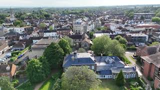 AbingdonOnThames Abbey Park flying into Abingdon Town Centre [upl. by Kavanagh]