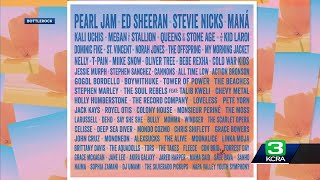 Pearl Jam Ed Sheeran Stevie Nicks Maná to headline 2024 BottleRock [upl. by Ayisan]