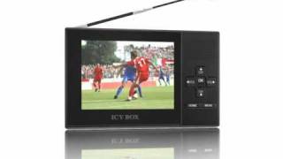 ICY BOX IBMP102  portable TV DVBT and Media Player [upl. by Sorenson]