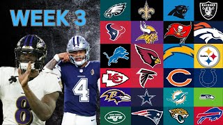 NFL Week 3 Predictions [upl. by Niawat]