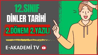 12Sınıf Dinler Tarihi 2Dönem 2Yazılı Cevapları Yeni Sisteme göre Klasik [upl. by Sherrer]