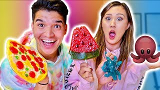 GUMMY vs REAL FOOD ft Girlfriend [upl. by Dareg]