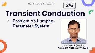 Transient Conduction 26  Lump case  Sandeep Raj Lanka Heat Transfer Online Lectures VNRVJIET [upl. by Lletniuq]