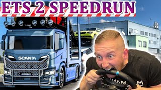 ETS 2 Speedrun Mit dem SCANIA Autotransporter nach Ankara  LKW Rennen Simulator [upl. by Nesnar]