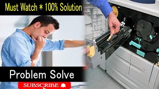 Canon IR 2870 xerox machine black line problem solutions  How to change drum [upl. by Nnahaid36]