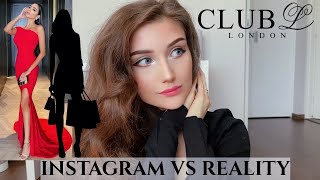 REAL CLUB L LONDON DRESSES REVIEWampTRY ON HAUL [upl. by Garrot]