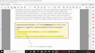 IB Internal Assessment IA Mathematics exponential modelling part 2 SLAA HLAI HLAA GTU [upl. by Dupaix]