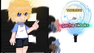 React takemichi as random gacha tiktoksPortuguêsno shippsTokyo revengersBAD UA [upl. by Ihab681]