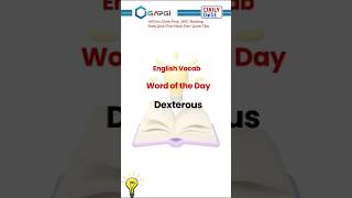 Word of the Day  Dexterous  Meaning of Dexterous  Pronounciation of Dexterous vocabularywords [upl. by Prowel97]