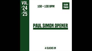 Paul Simon Opener CLICKS IN ONLY SHS [upl. by Onailerua]