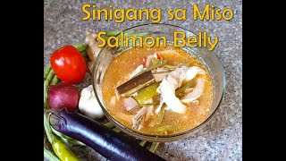 Sinigang sa Miso Salmon Belly Easy Salmon Belly in Miso Soup Recipe [upl. by Tigram99]