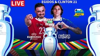 EURO LIVE GAME 2024 l SWITZERLAND VS ITARY [upl. by Chak66]