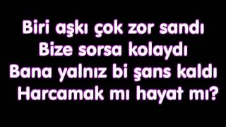 Hande Yener  Hasta Lyrics Sarkı Sözu [upl. by Dorette]