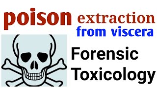 Poison extraction from viscera  Forensic Toxicology  Forensic science UGC NET [upl. by Hemingway22]