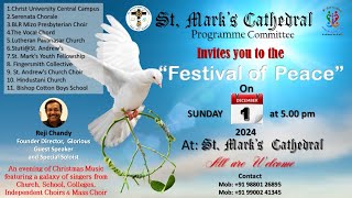 FESTIVAL OF PEACE  St Markss Cathedral  1st December 2024  5 pm Live Stream [upl. by Cathyleen208]