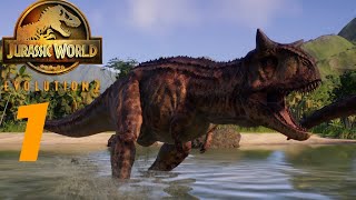 Jurassic World evolution 2 1 construindo um parque do zero  Modo Livre [upl. by Oretna]