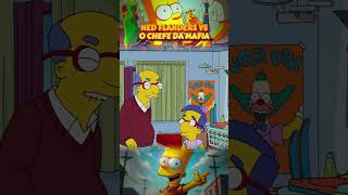 NED FLANDERS VS HOMER SIMPSON O DUELO DOS VIZINHOS simpsons thesimpsons homersimpson [upl. by Nnylaehs422]