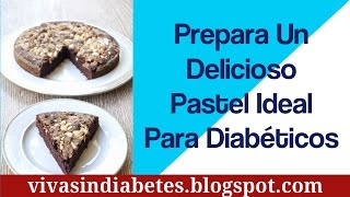 Receta para Preparar Un Delicioso Pastel de Chocolate Especial Para Diabeticos [upl. by Liauqram]