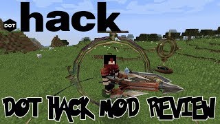 INCREDIBLE LOOKING WEAPON amp ITEM MODELS  Minecraft DotHack Mod Review Minecraft Hack Mod [upl. by Nayarb]