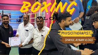 ON FIELD PHYSIOTHERAPY FOR BOXING STATE EVENT SHAHUL AYAAN VLOGS [upl. by Kistner]