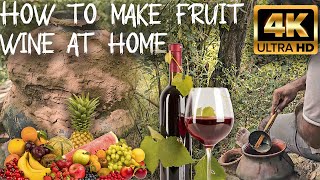 Natural Wine  home made wine  natural fruit wine making at home  how to make whiskey  wine [upl. by Tychon]