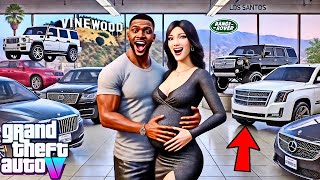 😍Franklin amp Mias New Family Car Shopping Adventure GTA 5 Real Life Mod Remastered Season 1 [upl. by Oicnerolf]