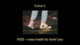 kiss  i was made for lovin you traduçãolegendado [upl. by Akirdnwahs]