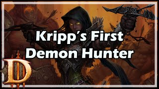 Diablo 3 Kripp’s First Demon Hunter [upl. by Elleinad370]