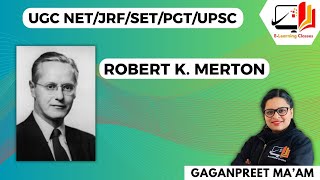 Robert Merton ENGHIN UGC NETJRFPGTSETUPSC  All Concepts of RK Merton  ELearning Classes [upl. by Azaria609]