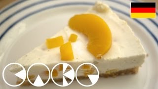 FRISCHKÄSEPFIRSICHTORTE Rezept [upl. by Weisman]