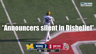 Michigans Kickers Completely BROKE Ohio State [upl. by Johathan]