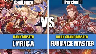 GBVSR Lyrica Cagliostro Vs Furnace Master Percival  Granblue Fantasy Versus Rising High Level [upl. by Akimrehs268]