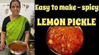 Lemon pickle Elumichai Oorugai by Revathy Shanmugam [upl. by Geller]