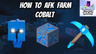 How to AFK farm Cobalt High Realms  ROBLOX [upl. by Ayirp]