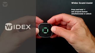 Widex Sound Assist button lock  Widex hearing aids [upl. by Ysnat]