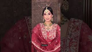 famesalon6841 My Traditional signature Bride❤️instagram reels makeup wedding video newreel [upl. by Cha]