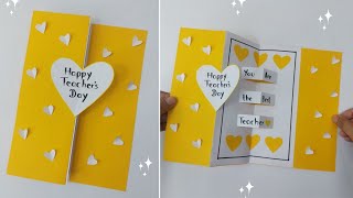 Happy Teachers Day Greeting Card Handmade  DIY Teachers Day Popup Card Ideas  Teachers Day 2024 [upl. by Hound353]