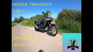 TRANSALP 750 vs CB500X swap [upl. by Thornie]