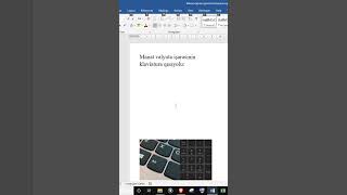 Manat valyuta işarəsinin klaviatura qısayolu  Word hiyləsi 4 [upl. by Naziaf]