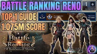 Final Fantasy 7 Ever Crisis TOP 1 GUIDE Battle Ranking EM Bombers of Shinra Reno Stage 200 1075M [upl. by Levesque]