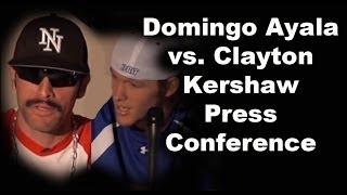 Clayton Kershaw and Domingo Ayala Official Press Conference [upl. by Ehttam]