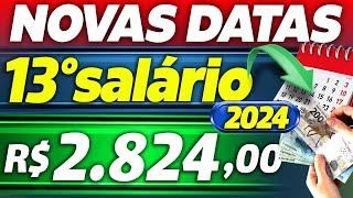 SAIU CALENDÁRIO OFICIAL de ANTECIPAÇÃO 13 SALÁRIO 2024 para APOSENTADOS e PENSIONISTAS INSS [upl. by Blinnie]