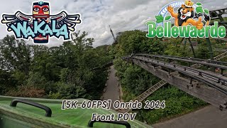 4K60FPS  Wakala First Raw Onride 2024  Bellewaerde Park [upl. by Chaddy]